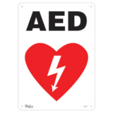 SAS-SGL771 SGL771 AED" Sign, 14" x 10", Plastic, English