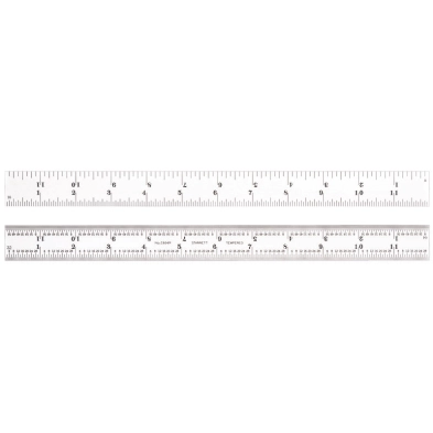  STARRETT C604 SPRING TEMPERED STEEL RULE WITH INCH GRADUATIONS