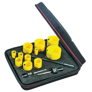 STA-KDC11042N KDC11042-N INDUSTRIAL KIT W/ 11 HOLESAWS & 3 ACCESS.