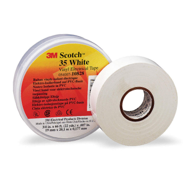TA1-3MT3534X66WH 3MT35-3/4X66WH SCOTCH PROF.GRADE VINYL ELEC.TAPE,WHITE