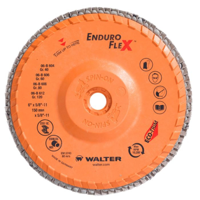 WAL-06B606 06B606 FLAP WHEEL 6", 60 GRIT
