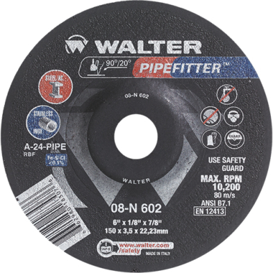 WAL-08N602 08N602 6X1/8 PIPEFITTER  WHEEL