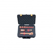 HT-A-900-SAE-C0A Non Sparking Socket Set 3/8" Drive SAE Inch 9 Piece Al-Cu