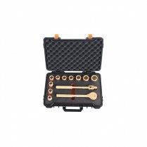 HT-A-900-SAE-F0A Non Sparking Socket Set 1/2" Drive SAE Inch 13 Piece Al-Cu