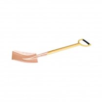 HT-A-919-811-04A Non Sparking Shovel Square Point 39" Fiberglass Handle Al-Cu