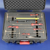 HT-B-900-100-17B GE MRI Non Magentic 17 Piece Tool Kit Be-Cu