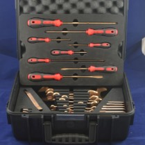 HT-B-900-100-33B Siemens MRI Non Magnetic Large 33 Piece Tool Kit Be-Cu