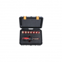 HT-B-900-MET-B0B Non Sparking Socket Set 1/4" Drive Metric 12 Piece Be-Cu