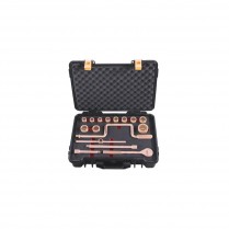 HT-B-900-MET-G0B Non Sparking Socket Set 1/2" Drive Metric 16 Piece Be-Cu