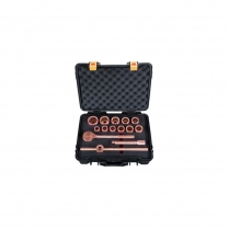 HT-B-900-MET-K0B Non Sparking Socket Set 3/4" Drive Metric 14 Piece Be-Cu