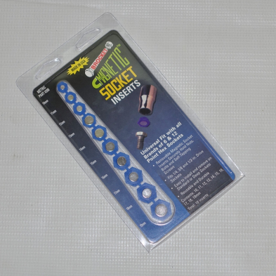 BR-200B 10 PC METRIC MAGNETIC SOCKET INSERT BLUE