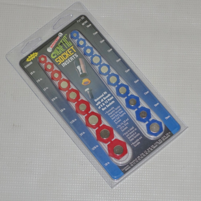 BR-300RB 19 PC COMBO MAGNETIC SOCKET INSERT RED/BLUE