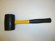 IM-H110 RUBBER MALLET Fbrgsl Hndl  24oz