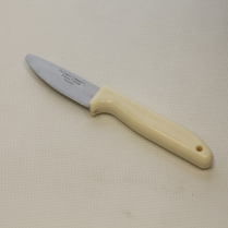 KN-130SWB FOOD PROCESS KNIFE STAINFREE Wht Hndl Blunt Tip