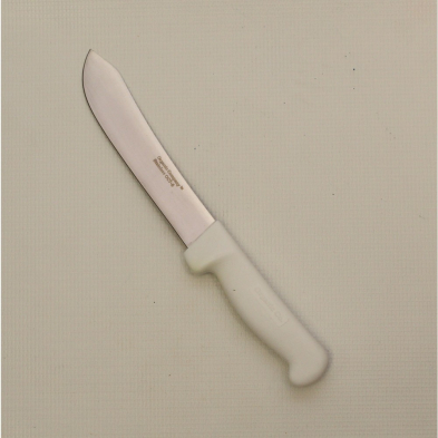 KN-OC007 6W 6" BUTCHER/FOOD PROC S/S White Hndl