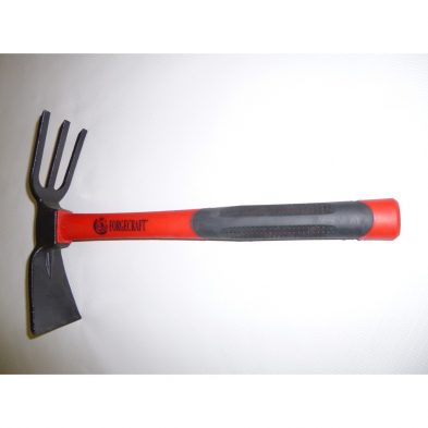 ME-6021 FORGED WEEDING HOE & 3 PRONGS w/Fbrgls Hndl
