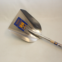 SC-ASW10 L #10 ALUM SCOOP 48" WOOD HANDLE