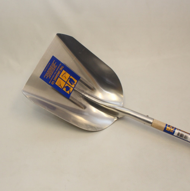 SC-ASW14 L #14 ALUM SCOOP 48" WOOD HANDLE
