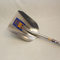 SC-ASW14 L #14 ALUM SCOOP 48" WOOD HANDLE