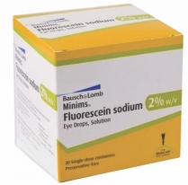 10692CA DROP EYE MINIMS FLUORESCEIN SODIUM 2.0% 0.3ML STERILE