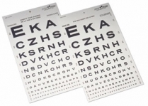 116855 SNELLEN EYE CHART 10 FT ENG. FRENCH