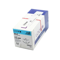 770B SUTURE 2-0 SILK 18" C8 26MM NDL 3/8  BLK BR RV CUT LOOK