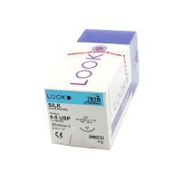 781B SUTURE 4-0 SILK 18" C6 18MM NDL 3/8  BLK BR RV CUT LOOK