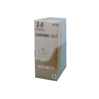 811H SUTURE 2-0 CHROMIC GUT CT-1 36MM 1/2 CIRCLE