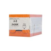 8886286234 SUTURE TICRON 4-0 18" WHITE P-13 PREM REV CUT 3/8 13MM CIRCL