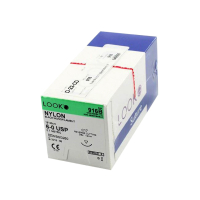 916B SUTURE NYLON 6-0 18" C17 3/8 NDL 12MM RV CUT LOOK BLK MONOFL