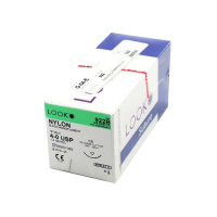 922B SUTURE NYLON 4-0 18" C6 3/8 NDL 18MM RV.CUT LOOK BLK MONOFIL