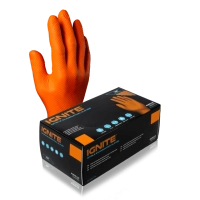 97887 AURELIA IGNITE NITRILE EXAM GLOVE MEDIUM ORANGE