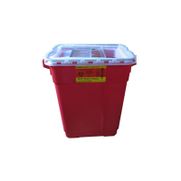 BD305602 SHARPS CONTAINER 9 GALLON RED VERTICAL ENTRY