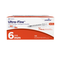 BD324919 SYRINGE INSULIN ULTRA FINE 3/10CC 31G 6MM HALF UNIT