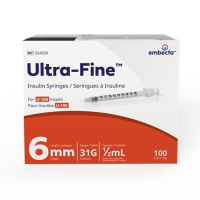BD324920 SYRINGE INSULIN ULTRAFINE 1/2CC 31G 6MM