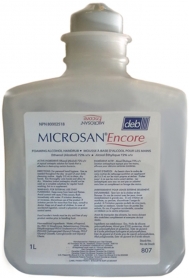 DEB807 MICROSAN INSTANT FOAM HAND SANITIZER  I LITRE 72% ALCOHOL