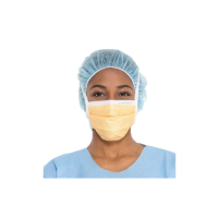 KC48207 MASK FLIUD SHIELD SURG. ORANGE TIE-ON