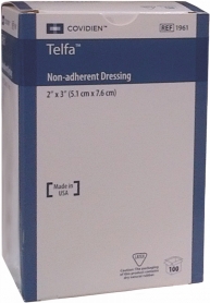 KDL1961 TELFA 2" X 3" NON ADHESIVE PADS STR