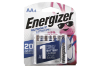 L91BP4 ENERGIZER "E" LITHIUM BATTERIES SIZE AA( 4PK)