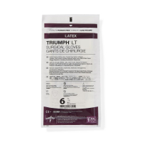 MDS108060LT TRIUMPH LT SURGICAL GLOVES LATEX POWDER-FREE SIZE 6.0