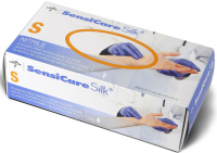 MDS7084 SENSICARE SILK NITRILE PF SMALL EXAM GLOVES NON STERILE