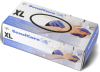 MDS7087 EXAM GLOVES SENSICARE SILK NITRILE PF EXRTA LARGE DARK BLUE