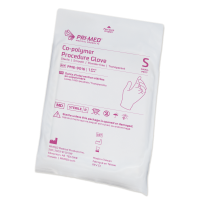 PM69016 EXAM GLOVES PRIMED LINER SMALL CO-POLY STERILE