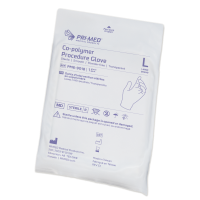 PM69018 EXAM GLOVES PRIMED LINER LARGE CO-POLY STERILE