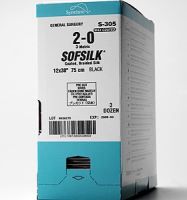 S1789K SUTURE SOFSILK BLK 4-0 18" HE-3 128N