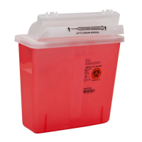 SAGE8507SA SHARPS CONTAINER 5 QUART RED & TRANSPARENT SHARPSTAR