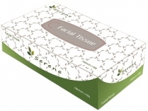 SM4000 FACIAL TISSUE SERENE 2 PLY 8" X 8/5" SOFT WHITE BX/100