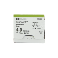 SN662 SUTURE DERMALON MONOSOF 4-0 BLK 18" CE4
