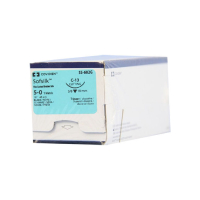 SS682 SUTURE SILK 5-0 BLACK 18" C13 19MM 3/8 CIRCLE NEEDLE