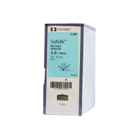 SS684G SUTURE SILK 3-0 BLACK 18" C14 24MM 3/8 CIR NEEDLE